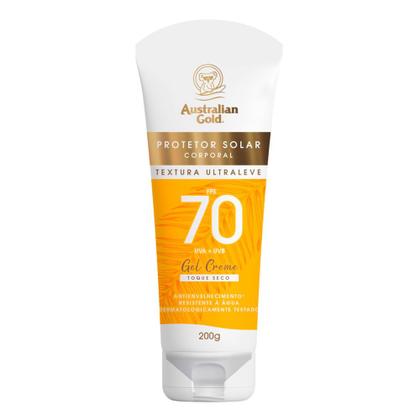 Imagem de Protetor Solar Corporal Australian Gold FPS 70 Gel Creme Toque Seco 200g