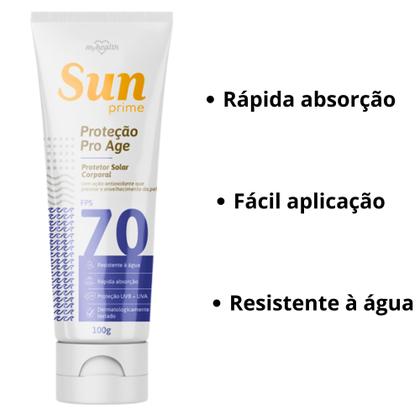 Imagem de Protetor Solar Corporal Sun Prime Pro Age FPS70 100G - My Health