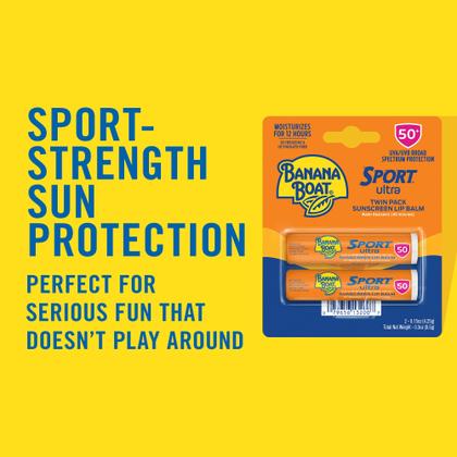 Imagem de Protetor Solar e Labial Banana Boat Sport Ultra SPF 50 - Pacote com 2