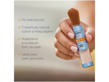 Imagem de Protetor Solar em Pó Isdin UV Mineral Brush FPS 50 On The Go 2g