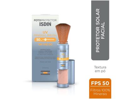 Imagem de Protetor Solar em Pó Isdin UV Mineral Brush FPS 50 On The Go 2g