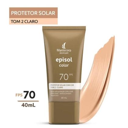 Imagem de Protetor Solar Episol Color Pele Clara Fps70 40ml