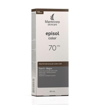Imagem de Protetor Solar Episol Color Pele Negra T5 FPS 70 Loção com Efeito de Base 40g