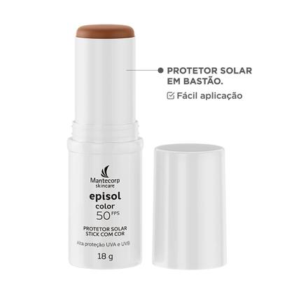Imagem de Protetor Solar Episol Color Stick FPS 50  Médio 18g