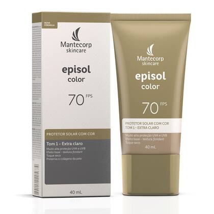 Imagem de Protetor Solar Episol Color Tom 1 Extra Claro FPS70 40ml