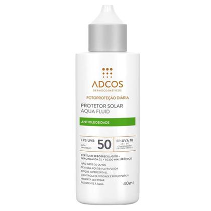 Imagem de Protetor Solar Facial Adcos Aqua Fluid Antioleosidade FPS 50  - Incolor