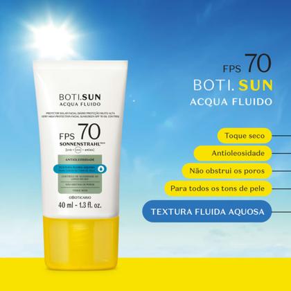 Imagem de Protetor Solar Facial Antioleosidade FPS70 Boti.Sun Acqua Fluido 40ml O Boticário