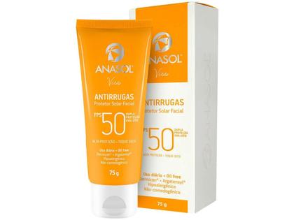 Imagem de Protetor Solar Facial Antirrugas FPS 50 - 60g - Anasol
