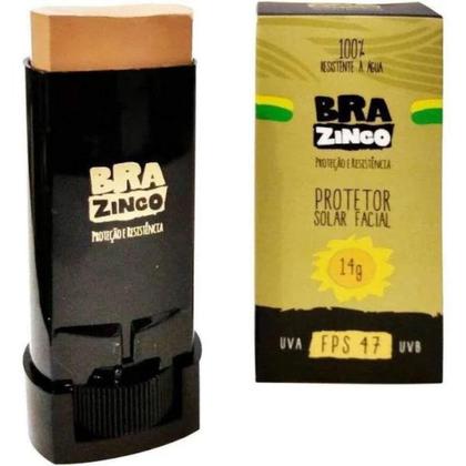 Imagem de Protetor solar facial brazinco 14g fps 47 100% resistente a água 2un