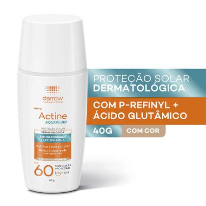 Imagem de Protetor Solar Facial Com Cor Darrow - Actine Aquafluid FPS 60