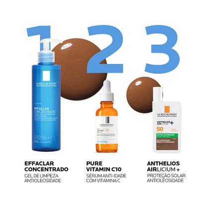 Imagem de Protetor Solar Facial com Cor La Roche-Posay Anthelios Airlicium+ Fluido FPS50