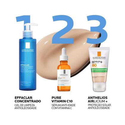 Imagem de Protetor Solar Facial com Cor La Roche Posay Anthelios Airlicium+ FPS80