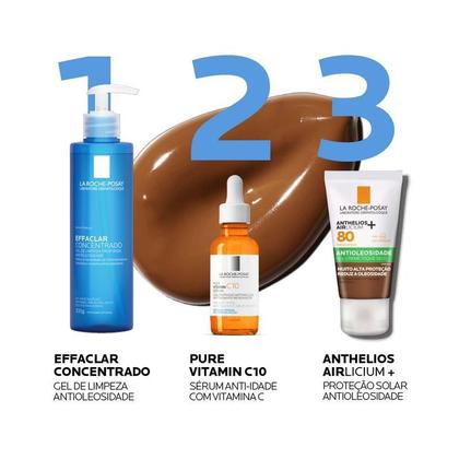 Imagem de Protetor Solar Facial com Cor La Roche Posay Anthelios Airlicium+ FPS80