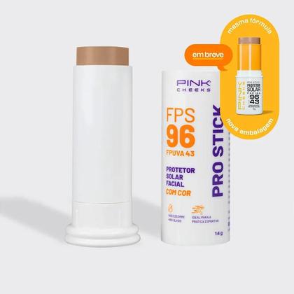Imagem de Protetor Solar Facial Com Cor Pro Stick FPS 96 FPUVA 43 - Alta Cobertura e Hidratação