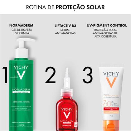 Imagem de Protetor Solar Facial com Cor Vichy Capital Soleil - UV Pigment Control FPS60