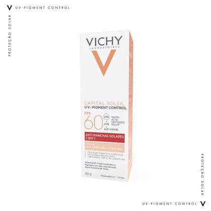 Imagem de Protetor Solar Facial com Cor Vichy Capital Soleil - UV Pigment Control FPS60