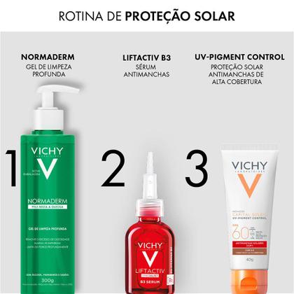 Imagem de Protetor Solar Facial com Cor Vichy Capital Soleil - UV Pigment Control FPS60