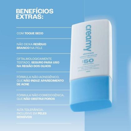 Imagem de Protetor Solar Facial - Creamy - Water Fluid - FPS 50 - 40ml