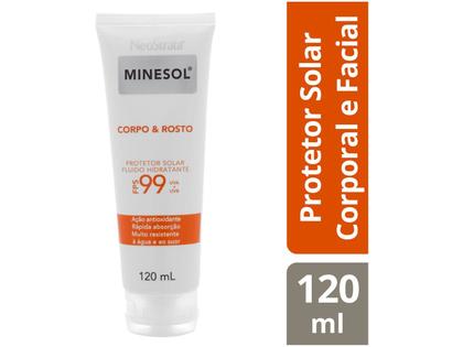 Imagem de Protetor Solar Facial e Corporal Minesol FPS 99 - Corpo & Rosto 120ml