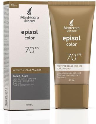 Imagem de Protetor Solar Facial Episol Color FPS70 Tom 2 Claro 40ml