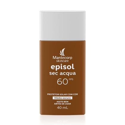 Imagem de Protetor Solar Facial Episol Sec Acqua FPS 60 Médio Escuro - 40ml