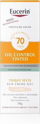 Imagem de Protetor Solar Facial Eucerin Sun Oil Control Tinted Claro FPS70 50g