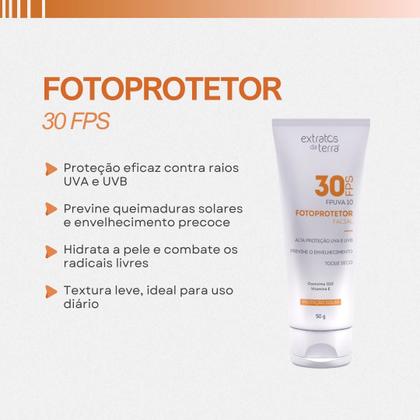 Imagem de Protetor Solar Facial FPS 30 50g Extratos da Terra
