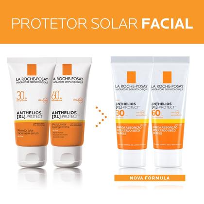 Imagem de Protetor Solar Facial FPS 60 para Peles Oleosas Sem Cor Anthelios XL Protect La Roche-Posay