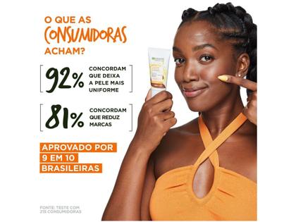 Imagem de Protetor Solar Facial Garnier Uniform & Matte - Vitamina C FPS 50 Cor Média 40g