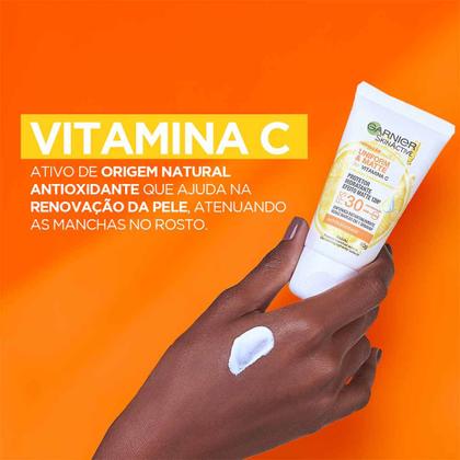 Imagem de Protetor Solar Facial Hidratante Garnier Uniform & Matte Vitamina C FPS30