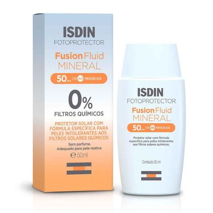 Imagem de Protetor Solar Facial Isdin - Fusion Fluid Mineral FPS 50 - 50ml