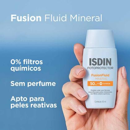 Imagem de Protetor Solar Facial Isdin - Fusion Fluid Mineral FPS 50