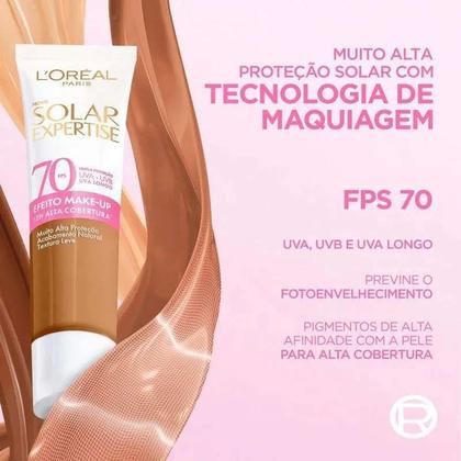 Imagem de Protetor Solar Facial L oréal Paris FPS70 Solar Expertise Efeito Make-Up Cor 3.0 30g