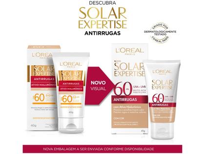 Imagem de Protetor Solar Facial L'Oréal Paris Solar Expertise Antirrugas Com Cor FPS60