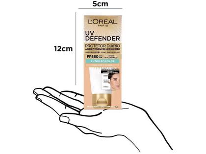 Imagem de Protetor Solar Facial L'oréal Uv Defender Antioleosidade Cor Clara FPS 60 40g