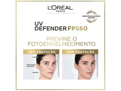 Imagem de Protetor Solar Facial L'oréal Uv Defender Antioleosidade Cor Clara FPS 60 40g
