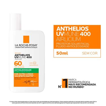Imagem de Protetor Solar Facial La Roche-Posay Anthelios Uvmune 400 Airlicium