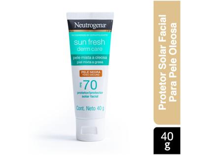 Imagem de Protetor Solar Facial Neutrogena FPS 70 com Cor - Derm Care Sun Fresh Pele Negra 40g