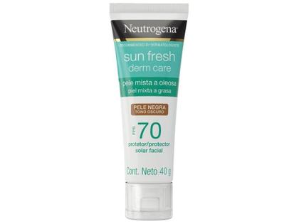 Imagem de Protetor Solar Facial Neutrogena FPS 70 com Cor - Derm Care Sun Fresh Pele Negra 40g