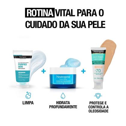 Imagem de Protetor Solar Facial Neutrogena FPS70 Sun Fresh Derm Care Pele Clara 40g