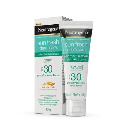 Imagem de Protetor Solar Facial Neutrogena Sun Fresh Derm Care sem Cor FPS30 40g