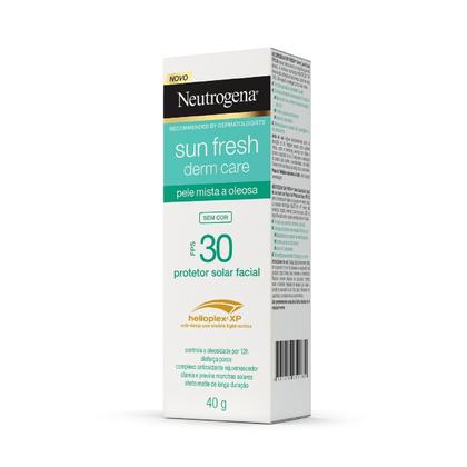 Imagem de Protetor Solar Facial Neutrogena Sun Fresh Derm Care sem Cor FPS30 40g