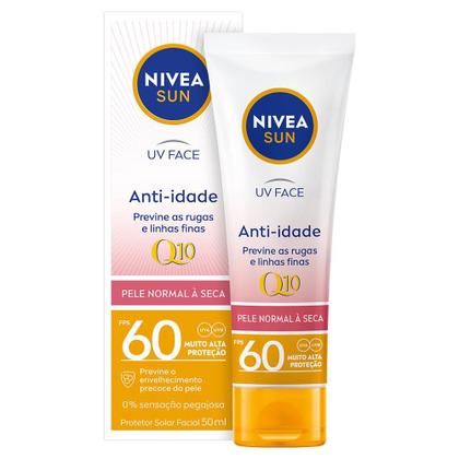 Imagem de Protetor Solar Facial NIVEA SUN UV Face Q10 Anti-Idade FPS 60 50ml