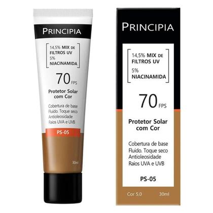 Imagem de Protetor Solar Facial Principia Fps70 Cor 5.0 PS-05 30ml