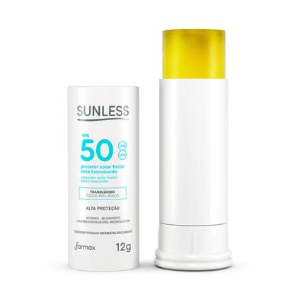 Imagem de Protetor Solar Facial Stick FPS50 Translúcido 12G - Sunless