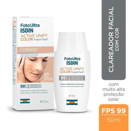 Imagem de Protetor Solar FotoUltra ISDIN Active Unify Color FPS99 50ml
