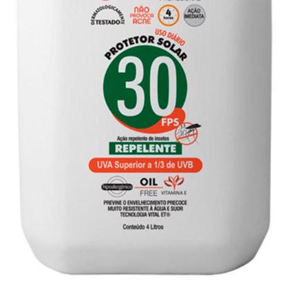Imagem de Protetor Solar FPS 30 com Repelente 4 Litros Bombona NUTRIEX