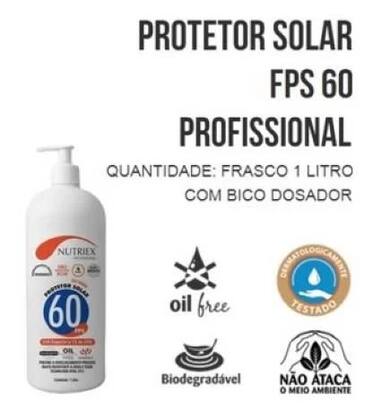 Imagem de Protetor Solar FPS 60 Profissional 1Lt Nutriex