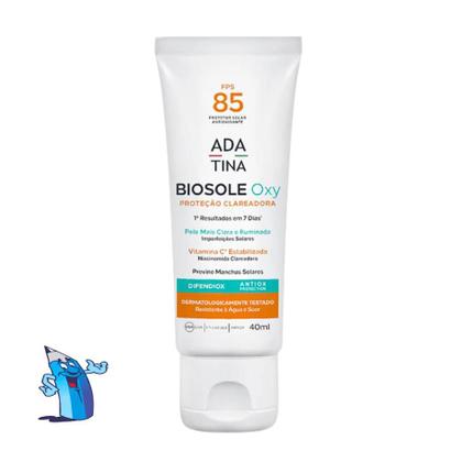 Imagem de Protetor solar fps 85 12hs clareador biosole oxy 40ml ada tina peles com manchas e melasma vitamina c