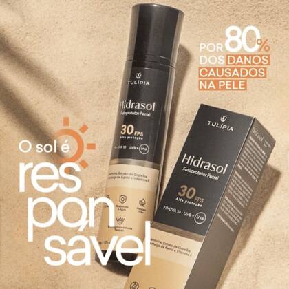 Imagem de Protetor Solar Hidrasol Bloqueador Facial 30 Tulipia Fps 50g